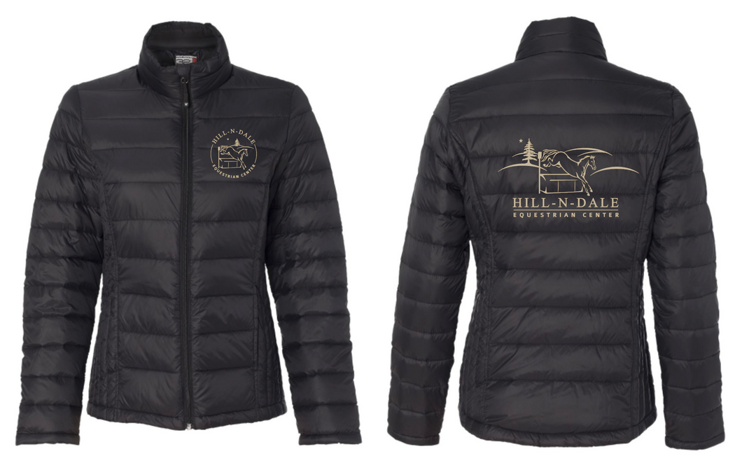 Hill-N-Dale Equestrian Center - Packable Down Jacket (Men's, Ladies)