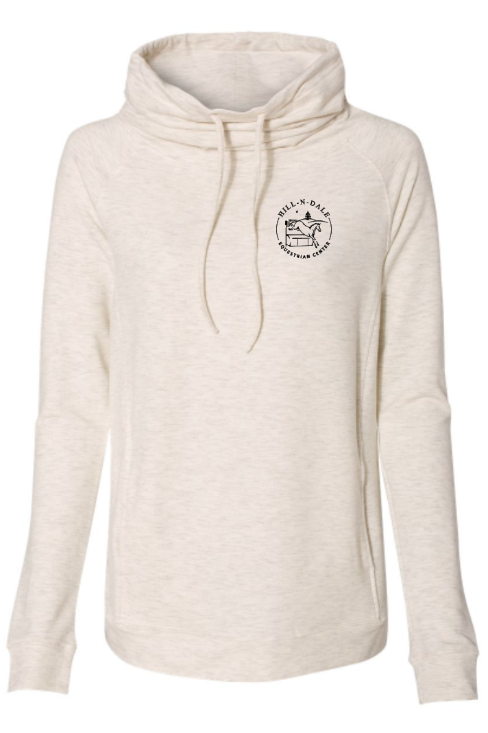 Hill-N-Dale Equestrian Center - Weatherproof - Women’s HeatLast™ Fleece Faux Cashmere Funnel Neck Sweatshirt