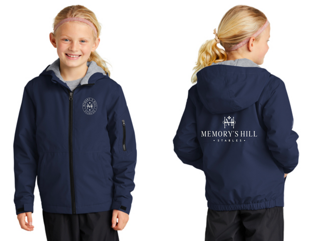 Memory's Hill Stables - Sport-Tek® Youth Waterproof Insulated Jacket