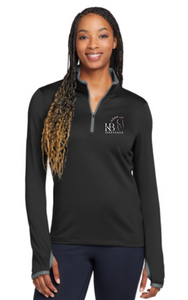 KB Dressage - Nike Women's Dri-FIT Stretch 1/2-Zip Cover-Up