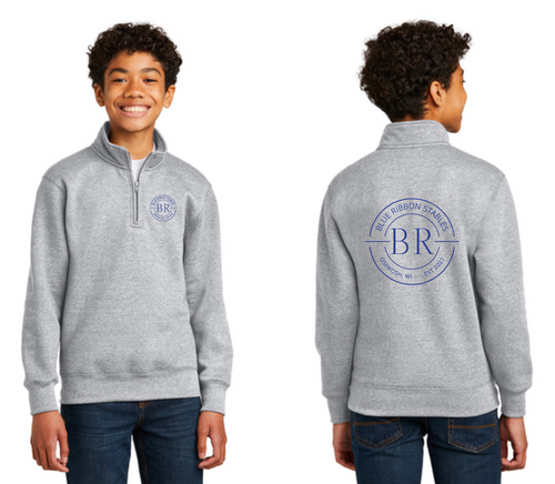 Blue Ribbon Stables - Port & Company ® Youth Core Fleece 1/4-Zip Pullover Sweatshirt