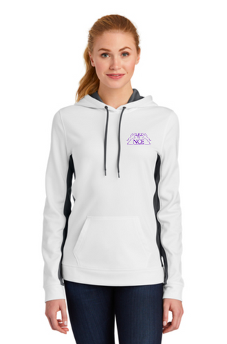 NCE Equestrian - Sport-Tek® Sport-Wick® Fleece Colorblock Hooded Pullover (Men's, Ladies, Youth)