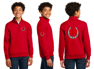 Moctezuma Stables - Port & Company ® Youth Core Fleece 1/4-Zip Pullover Sweatshirt