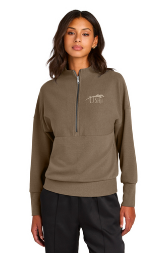 USHJA - Ladies Linear Mock Neck 1/4-Zip