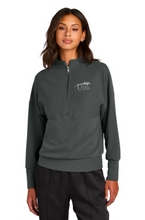 Load image into Gallery viewer, USHJA - Ladies Linear Mock Neck 1/4-Zip