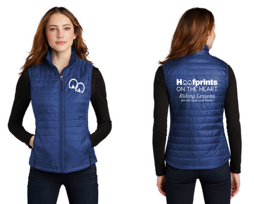 Hoofprints on the Heart - Port Authority® Ladies Packable Puffy Vest