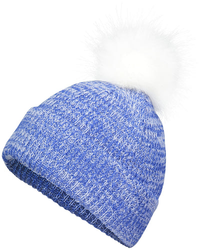 Faux Fur Pom Beanie