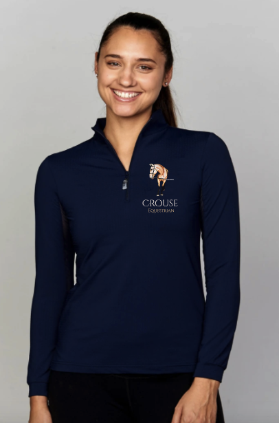 Crouse Equestrian - EIS Solid Navy COOL Shirt ®