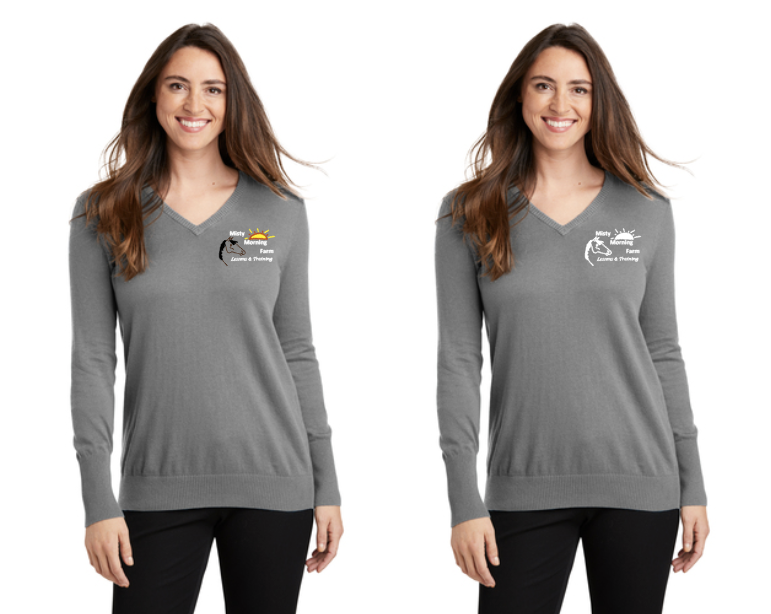 Misty Morning Farm - Port Authority® Ladies V-Neck Sweater