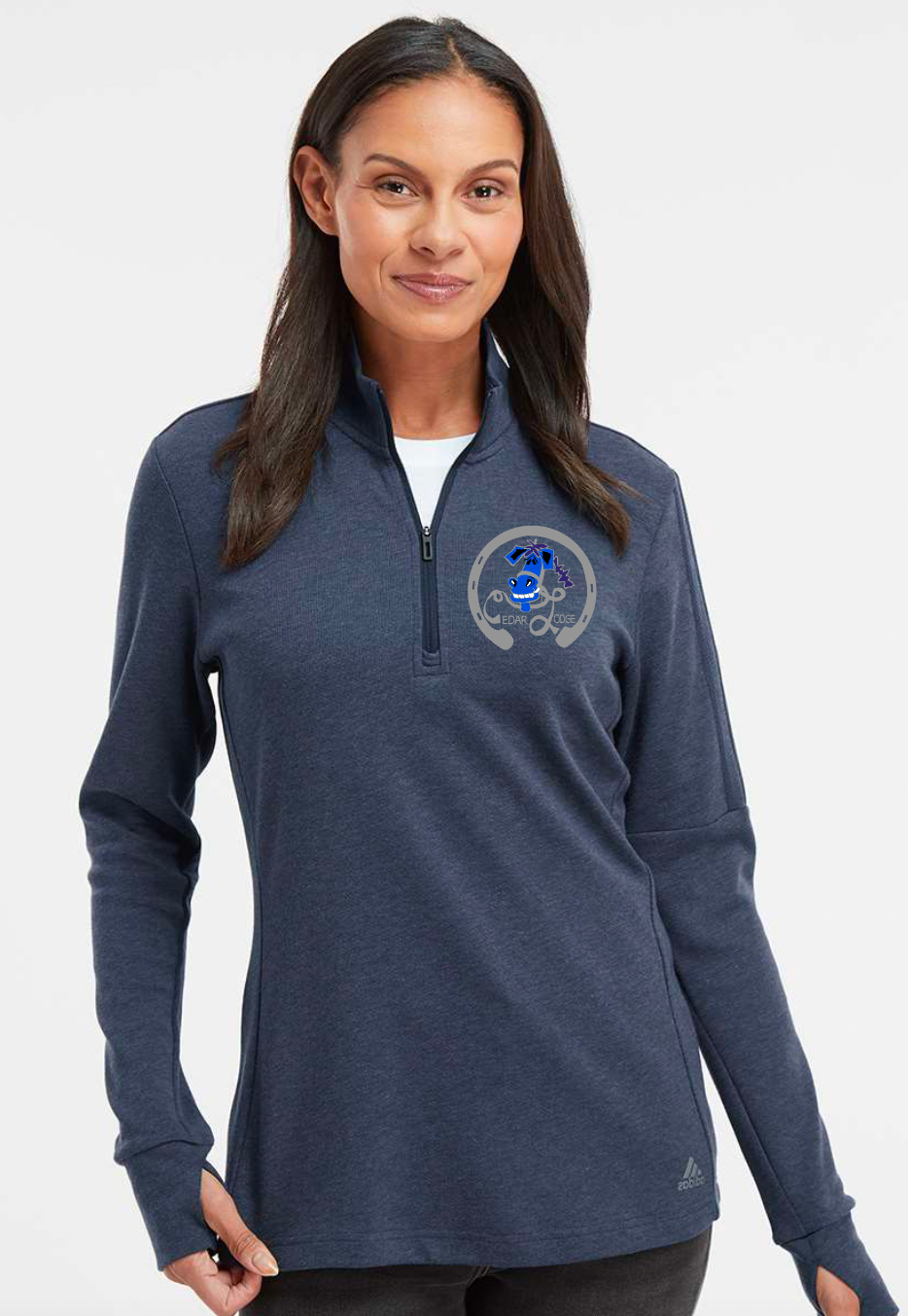 Cedar Lodge - Adidas - 3-Stripes Quarter-Zip Sweater