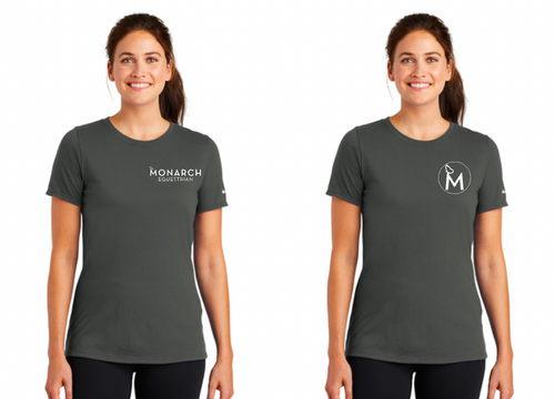 Monarch Equestrian - Nike Ladies Dri-FIT Cotton/Poly Scoop Neck Tee