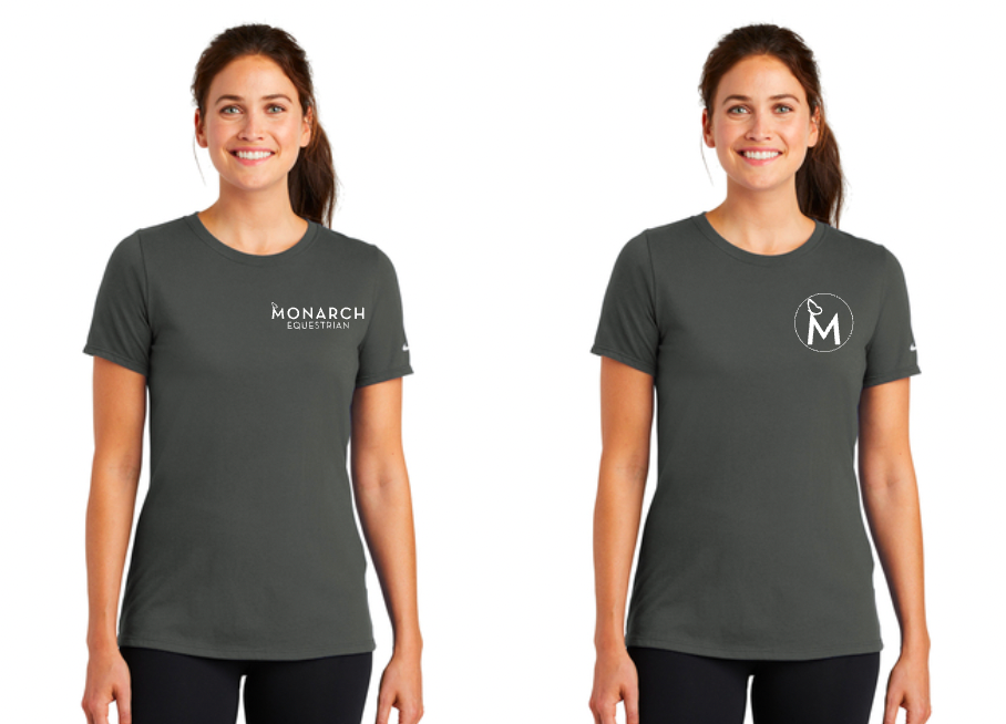 Monarch Equestrian - Nike Ladies Dri-FIT Cotton/Poly Scoop Neck Tee