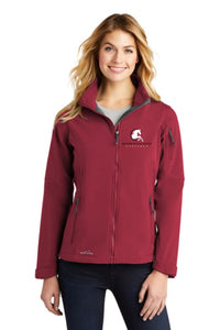 Heather Wilson-Roller Dressage - Eddie Bauer® - Ladies Soft Shell Jacket - RHUBARB REDONLY (DISCONTIUNED LIMITED QUANTITIES)