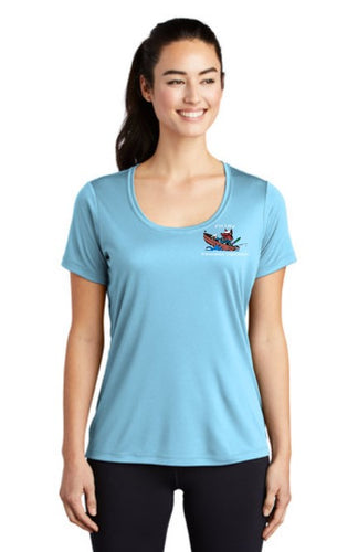 FLPO - Sport-Tek ® Ladies Posi-UV ® Pro Scoop Neck Tee