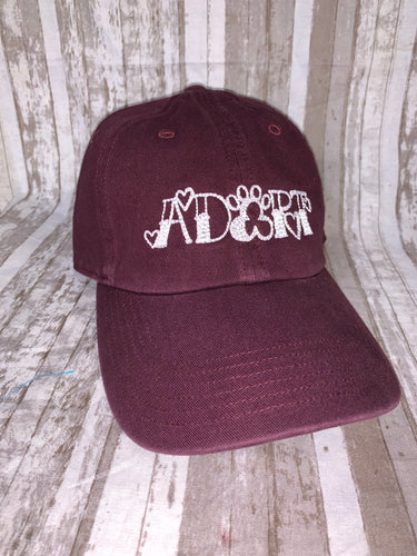 ADOPT - Maroon Chino Baseball Cap (Richardson)