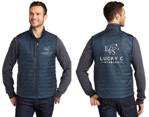 Lucky C Stables - Port Authority® Packable Puffy Vest (Ladies & Men's)